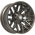 4Play 4P40 20x10 Satin Bronze - Face Wheel Rim View