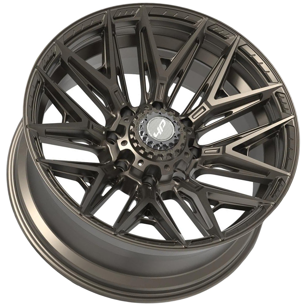 4Play 4P40 20x10 Satin Bronze - Angled Concave Profile View