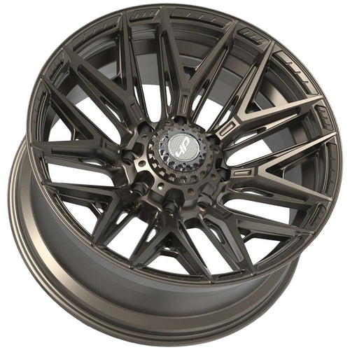 4Play 4P40 20x10 Satin Bronze - Angled Concave Profile View
