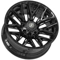 4Play 4P40 22x10 Gloss Black - Angled Concave Profile View