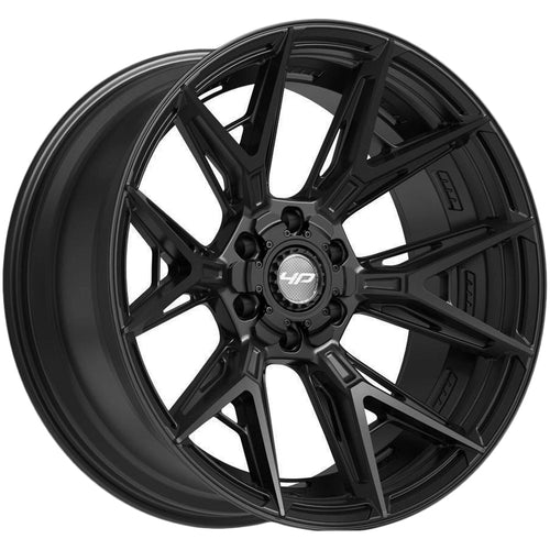 4Play 4P40 20x10 Satin Black - Face Wheel Rim View