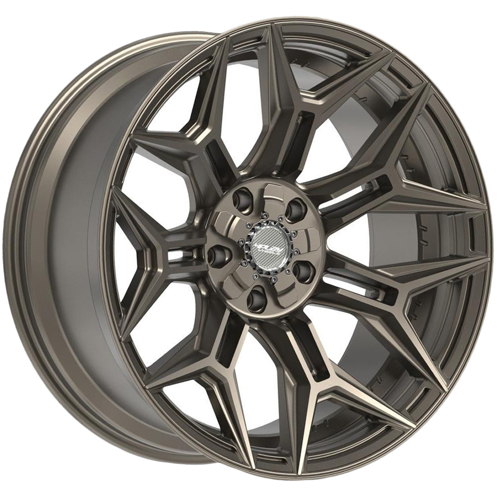 4Play 4P44 20x10 Satin Bronze - Face Wheel Rim View