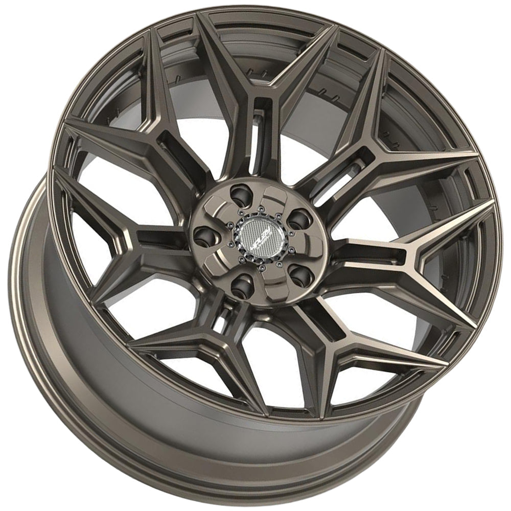 4Play 4P44 20x10 Satin Bronze - Angled Concave Profile View