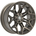4Play 4P44 20x10 Satin Bronze - Face Wheel Rim View