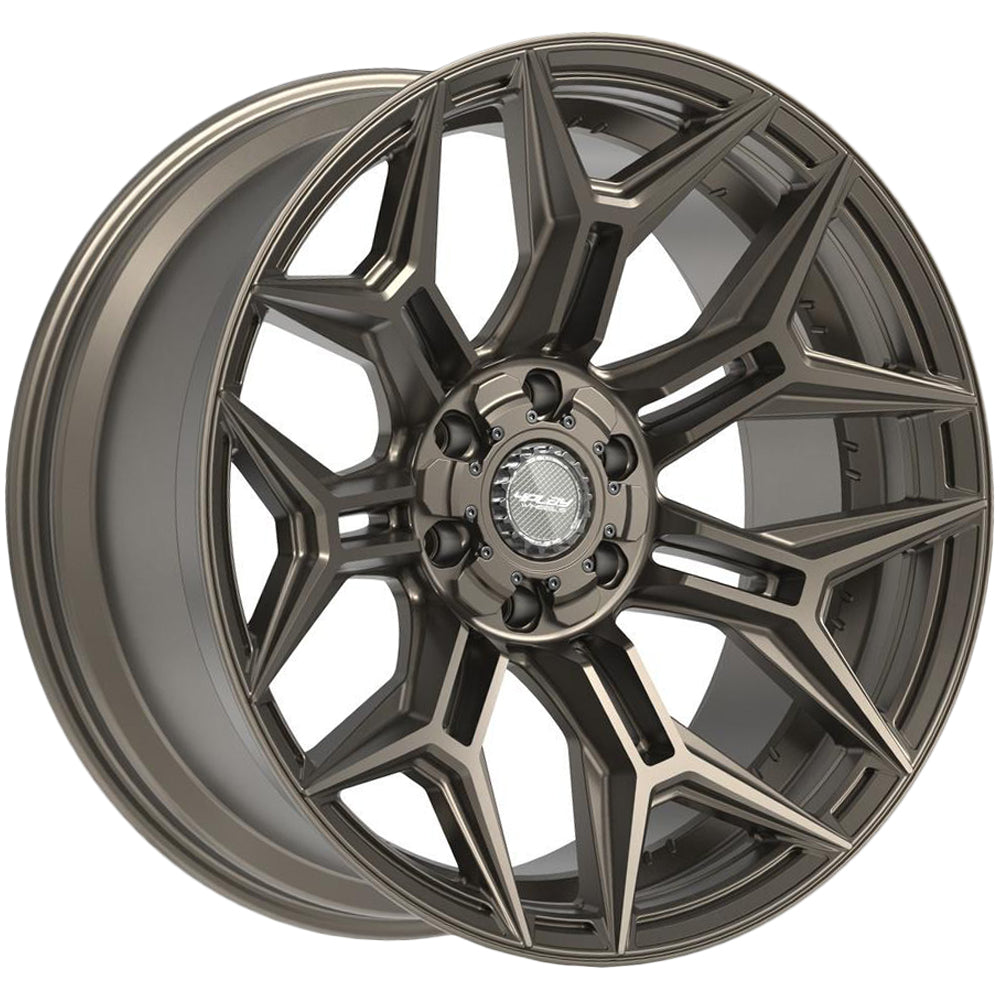 4Play 4P44 20x10 Satin Bronze - Face Wheel Rim View