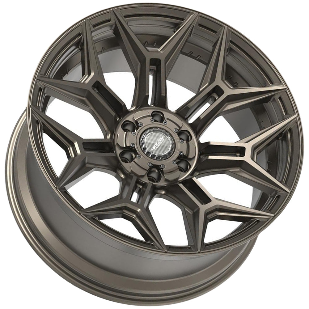 4Play 4P44 20x10 Satin Bronze - Angled Concave Profile View