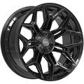 4Play 4P44 20x10 Gloss Black - Face Wheel Rim View