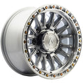 Arena A132 Blitz 17x9 Gloss Silver Machined - Face Wheel Rim View