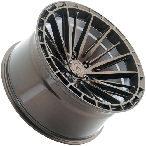 Arena A150 Sabotage 20x10 Smoked Bronze Tint Clear - Angled Concave Profile View