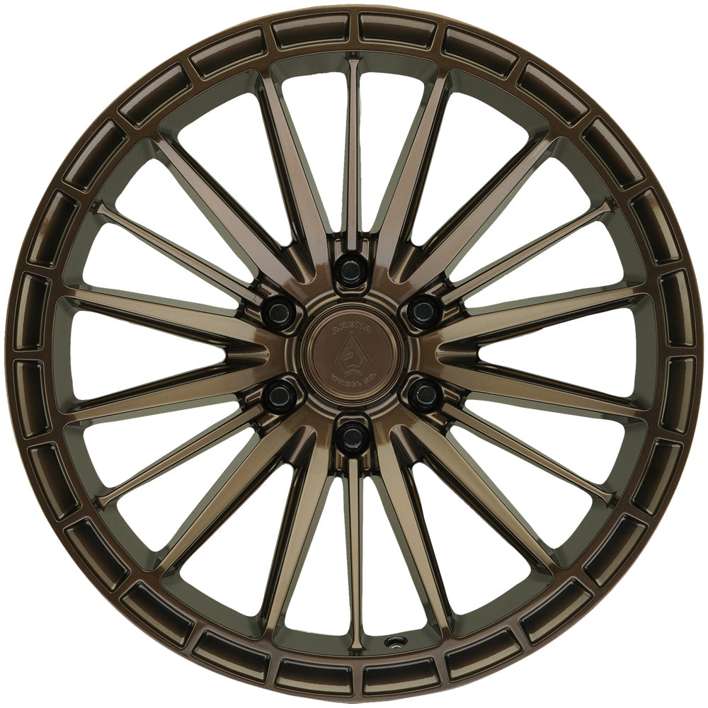 Arena A150 Sabotage 20x10 Smoked Bronze Tint Clear - Lug Pattern and Spoke Detail