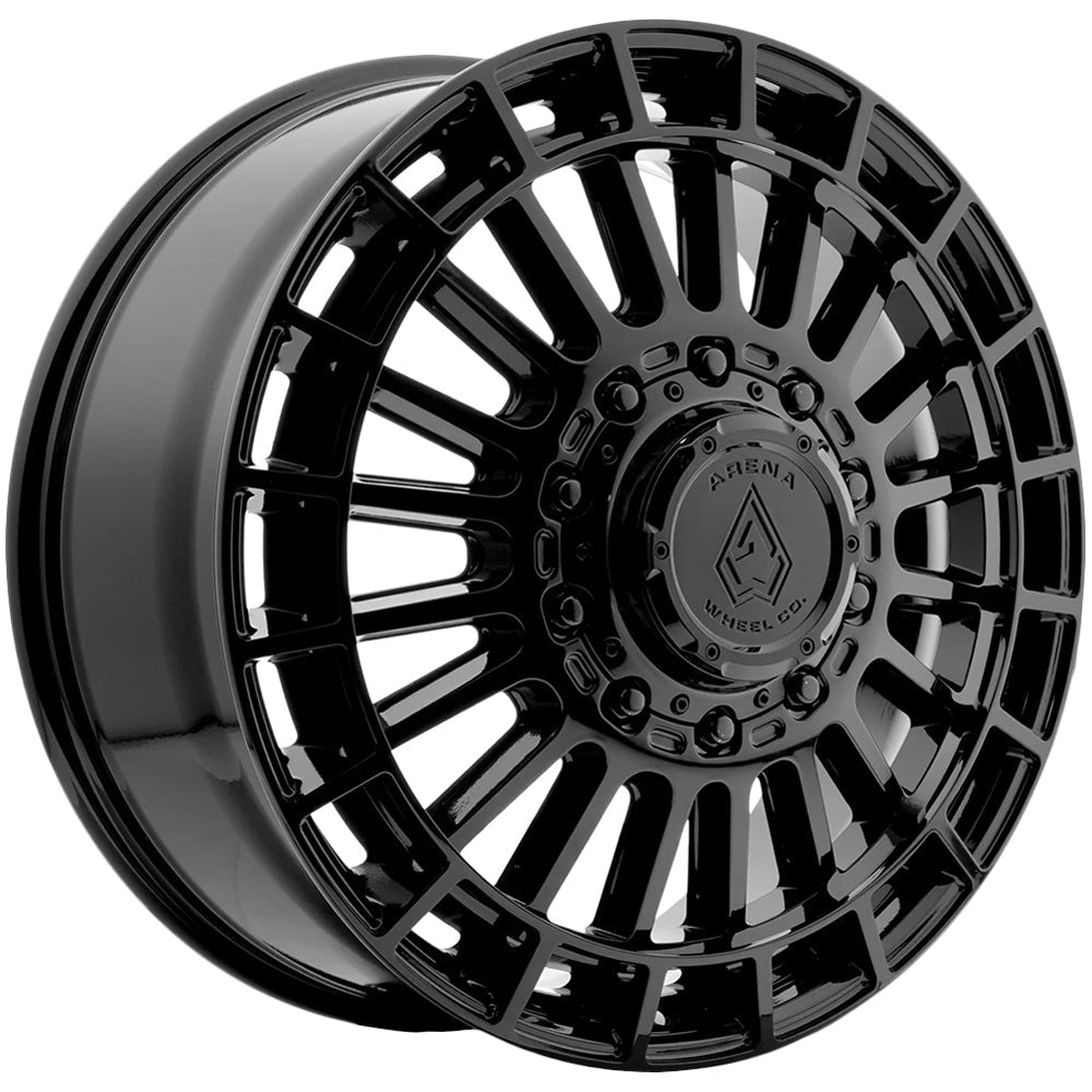 Arena A151 Blaze Dually 20x8.25 Gloss Black - Face Wheel Rim View