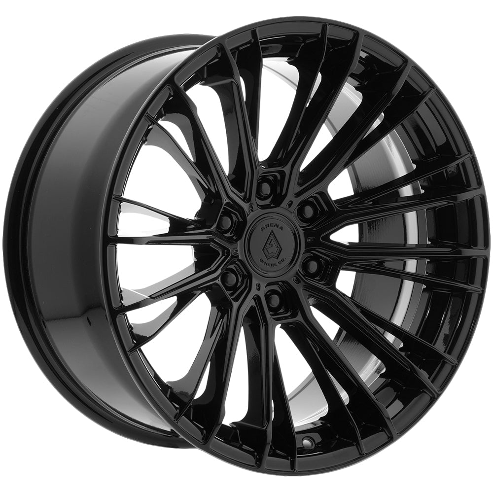 Arena A154 Aristo 20x9 Gloss Black - Face Wheel Rim View