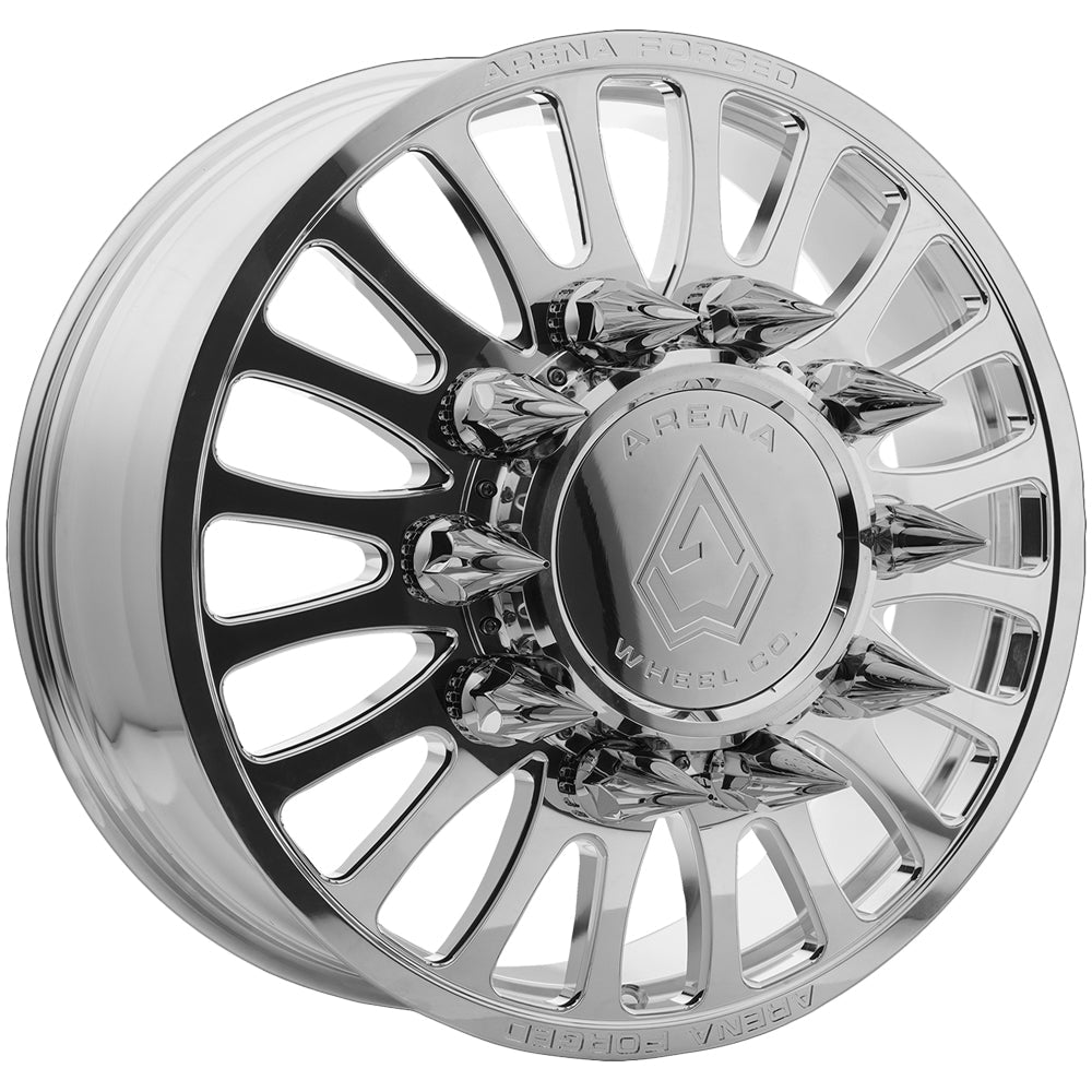Arena Forged AF103 Shoreline Dually 22x8.25 Polished/Milled - Face Wheel Rim View