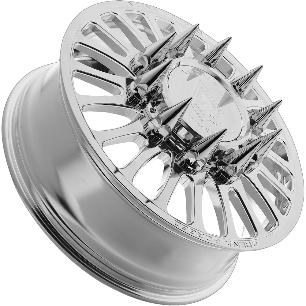 Arena Forged AF103 Shoreline Dually 22x8.25 Polished/Milled - Angled Concave Profile View