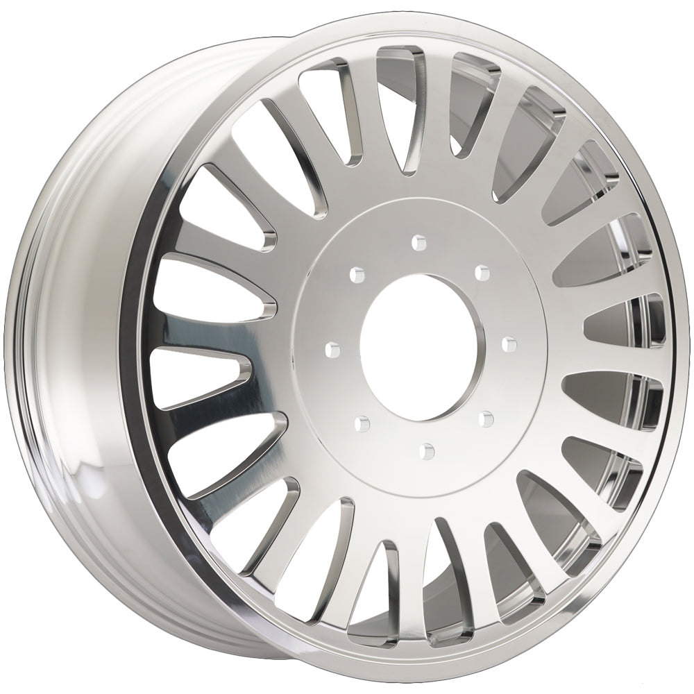 Arena Forged AF103 Shoreline Dually 24x8.25 Milled And Polished Inner - Face Wheel Rim View