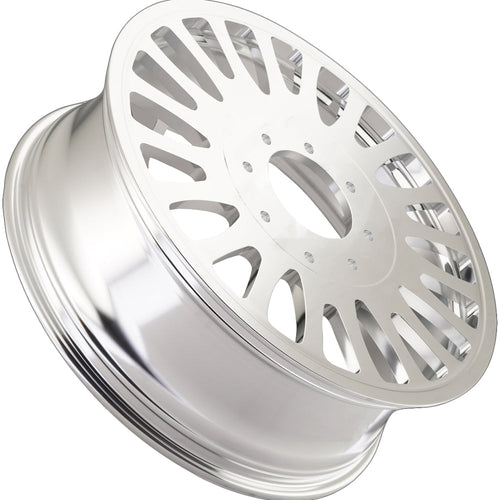 Arena Forged AF103 Shoreline Dually 24x8.25 Milled And Polished Inner - Angled Concave Profile View