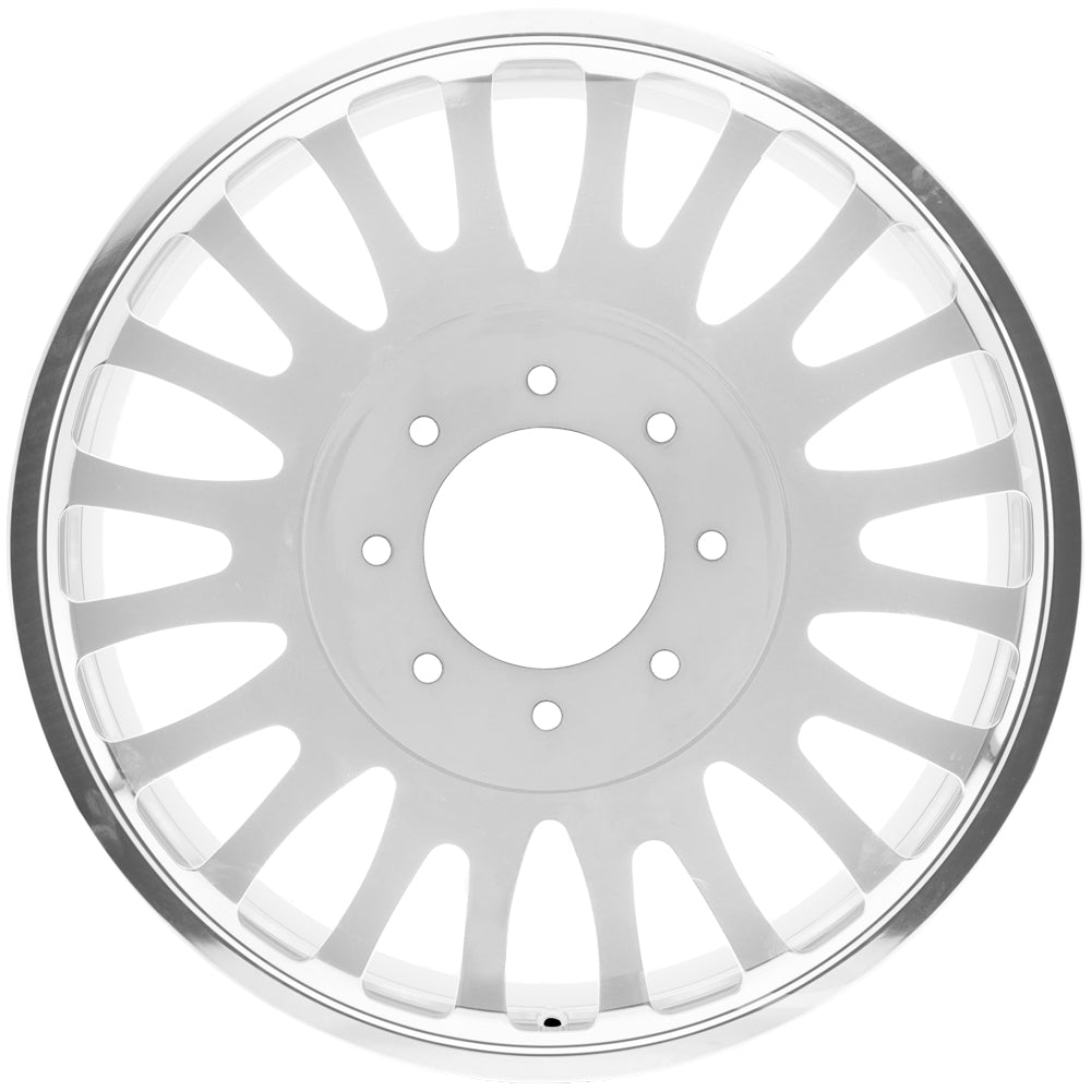Arena Forged AF103 Shoreline Dually 24x8.25 Milled And Polished Inner - Lug Pattern and Spoke Detail