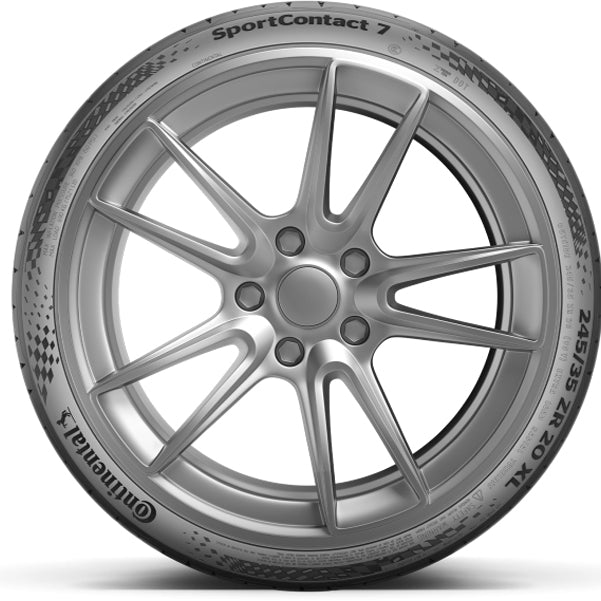 Continental SportContact 7 295/40R19 Tire - Sidewall & Rim Protector Detail