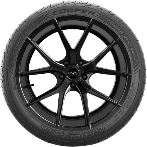 Cooper Cobra Instinct 215/45ZR17 Tire - Sidewall & Rim Protector Detail