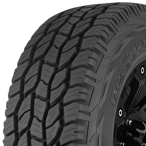 Cooper Discoverer A/T LT245/75R16 Tire - Three-Quarter Tread & Sidewall Angle View