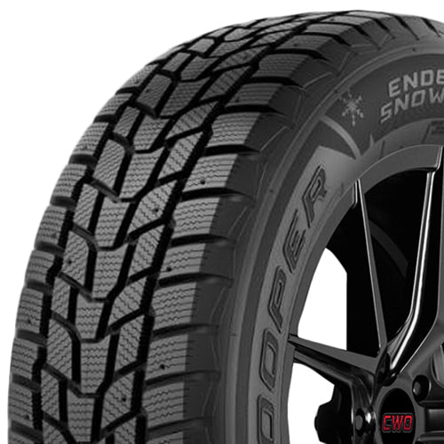 Cooper Endeavor Snow Claw 265/65R18 Tire - Three-Quarter Tread & Sidewall Angle View