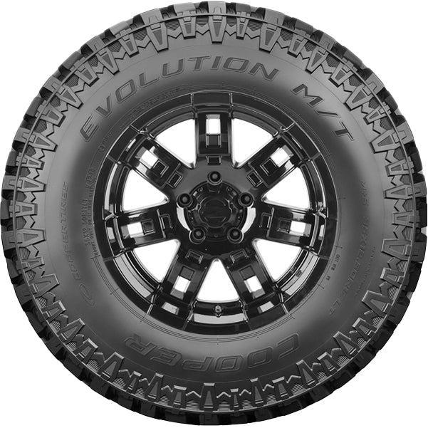 Cooper Evolution M/T 35x12.50R20LT Tire - Sidewall & Rim Protector Detail