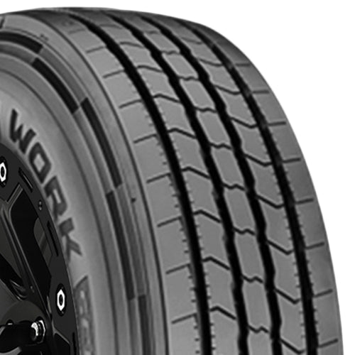 Cooper Work Series ASA 245/70R19.5 Tire - Three-Quarter Tread & Sidewall Angle View