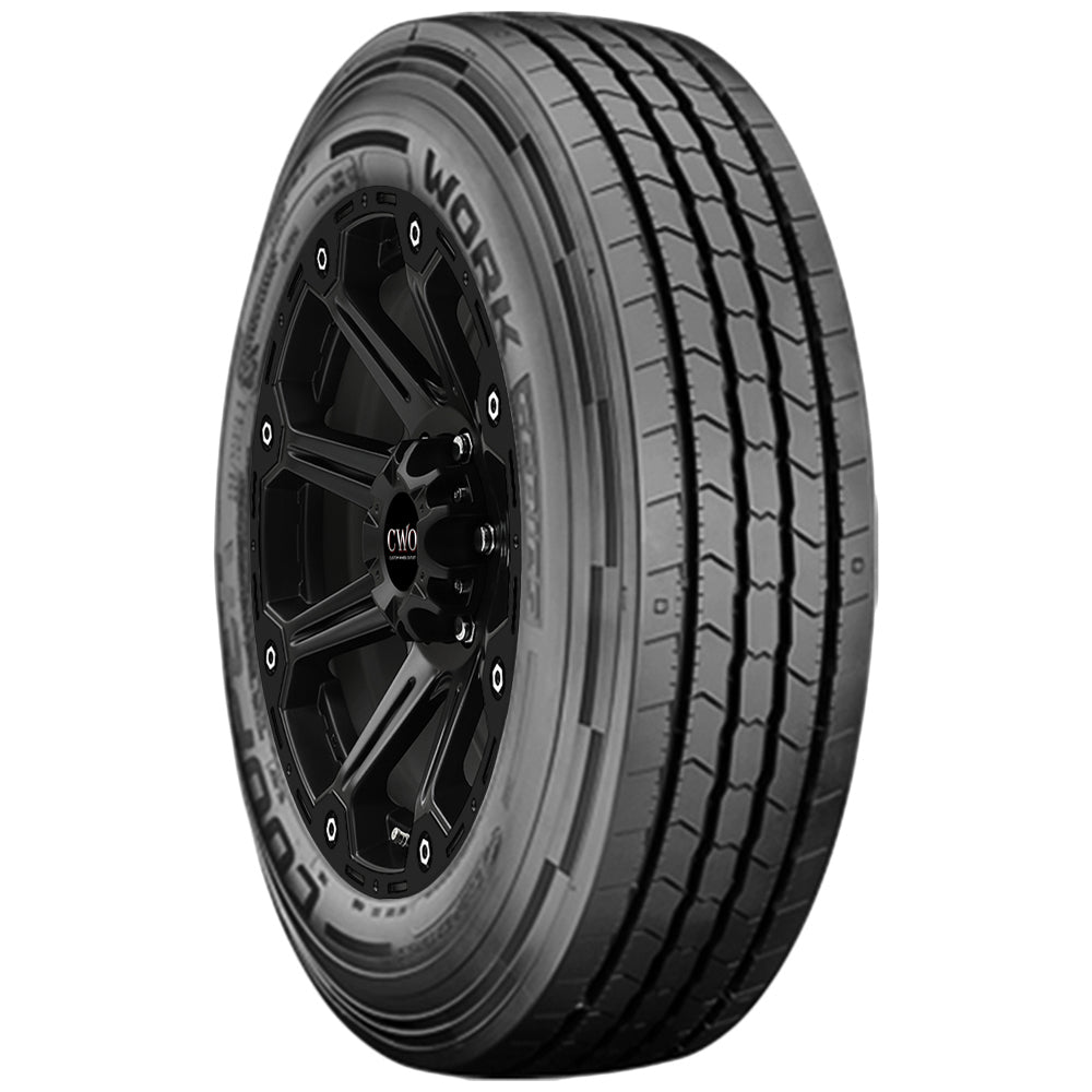 Cooper Work Series ASA 245/70R19.5 Tire - Front Tread Profile View