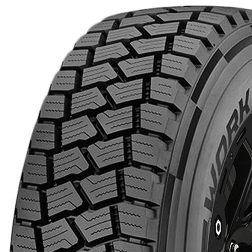 Cooper Work Series ASD 225/70R19.5 Tire - Three-Quarter Tread & Sidewall Angle View