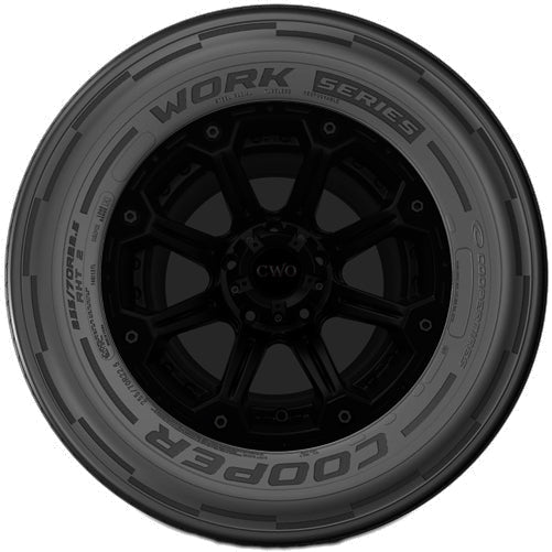 Cooper Work Series RHT 2 245/70R17.5 Tire - Sidewall & Rim Protector Detail