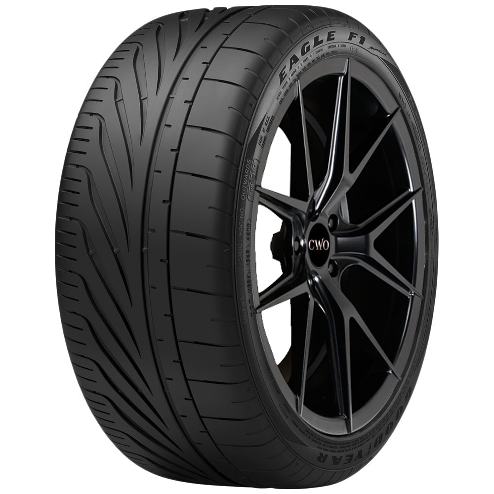 Goodyear Eagle F1 SuperCar G2 ROF P275/35ZR18 Tire - Front Tread Profile View