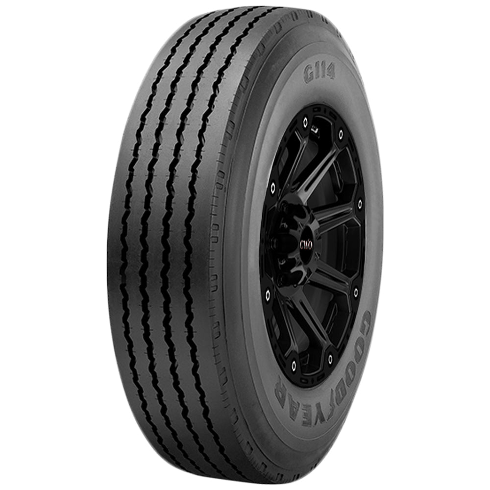 Goodyear G114 Trailer TL 215/75R17.5 Tire - Front Tread Profile View