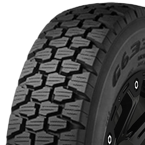 Goodyear G633 RSD Hwy 8R19.5 Tire - Three-Quarter Tread & Sidewall Angle View