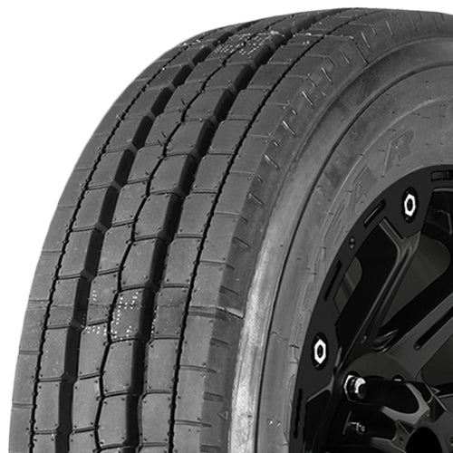 Goodyear G647 RSS HWY 8R19.5 Tire - Three-Quarter Tread & Sidewall Angle View