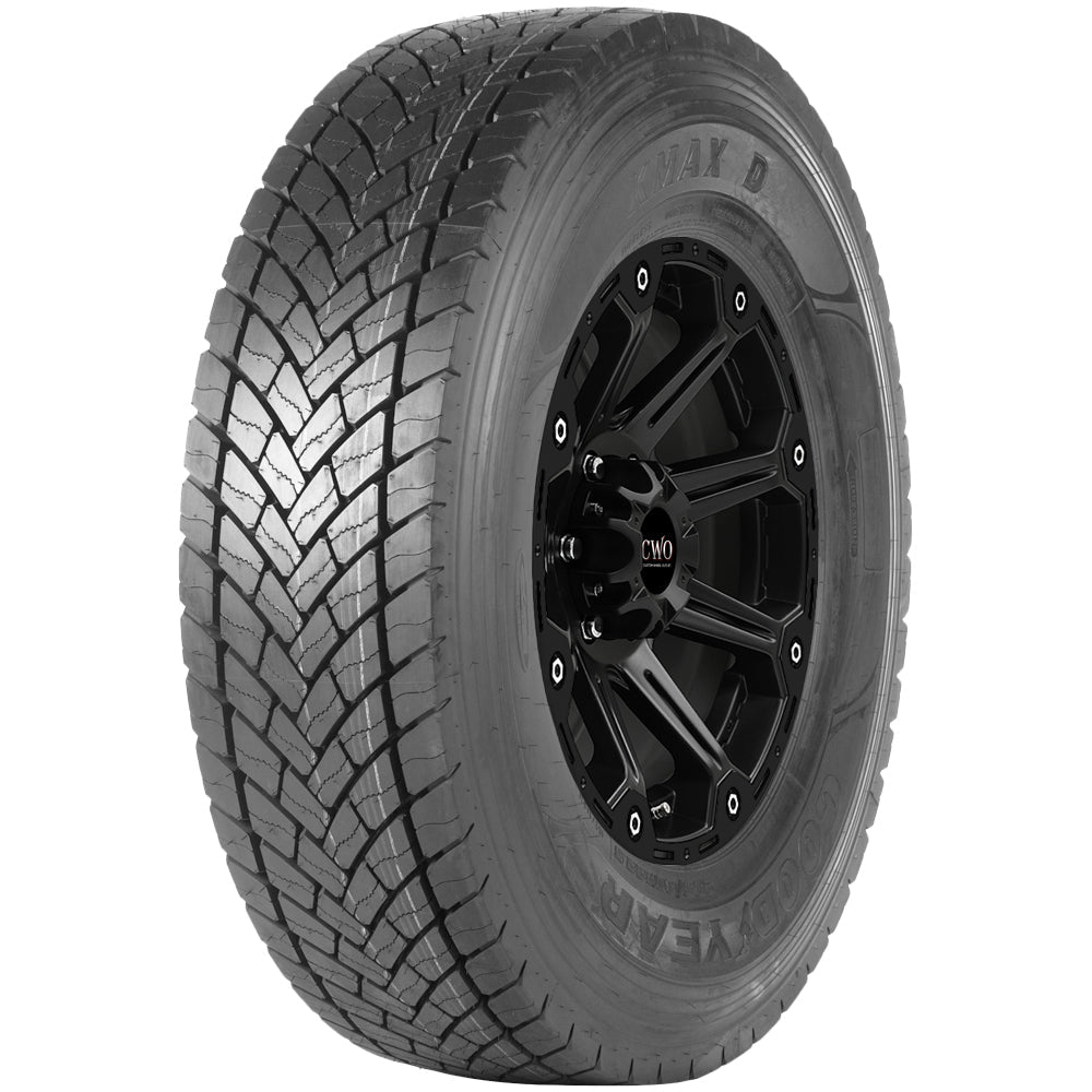 Goodyear Kmax D 265/70R19.5 Tire - Front Tread Profile View
