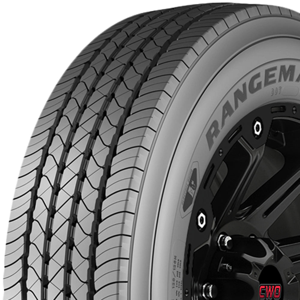 Goodyear RangeMax RSA 225/70R19.5 Tire - Three-Quarter Tread & Sidewall Angle View
