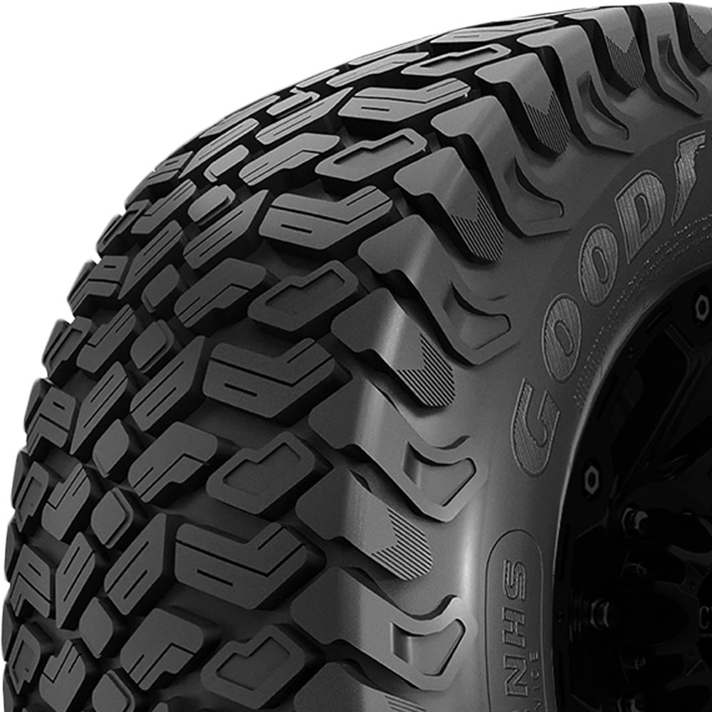 Goodyear Softrac Pro 23x10.50-12 Tire - Three-Quarter Tread & Sidewall Angle View