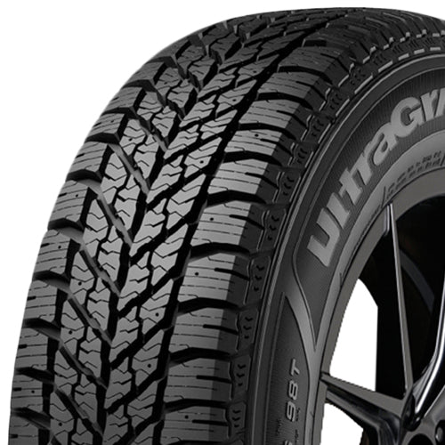 Goodyear Ultra Grip Winter 205/70R15 Tire - Three-Quarter Tread & Sidewall Angle View