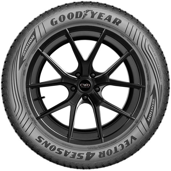 Goodyear Vector 4 Seasons 225/55R17C Tire - Sidewall & Rim Protector Detail