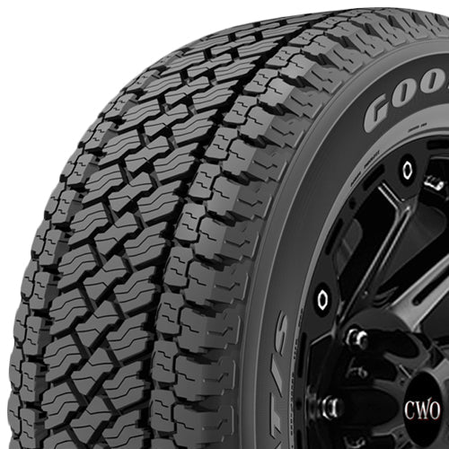 Goodyear Wrangler AT/S P265/70R17 Tire - Three-Quarter Tread & Sidewall Angle View