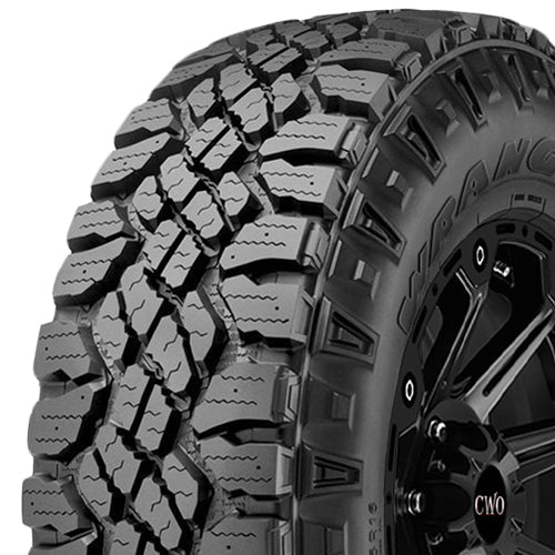 Goodyear Wrangler DuraTrac LT235/80R17 Tire - Three-Quarter Tread & Sidewall Angle View