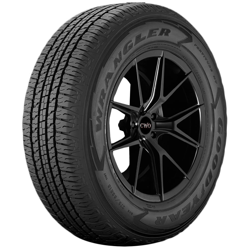 Goodyear Wrangler Fortitude HT 225/75R16C Tire - Front Tread Profile View