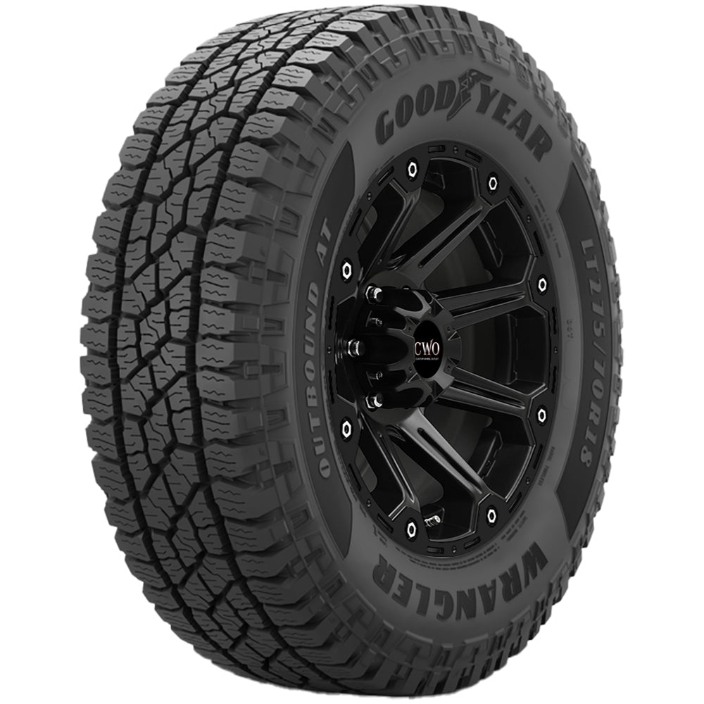 Goodyear Wrangler Outbound AT LT275/70R18 Tire - Front Tread Profile View