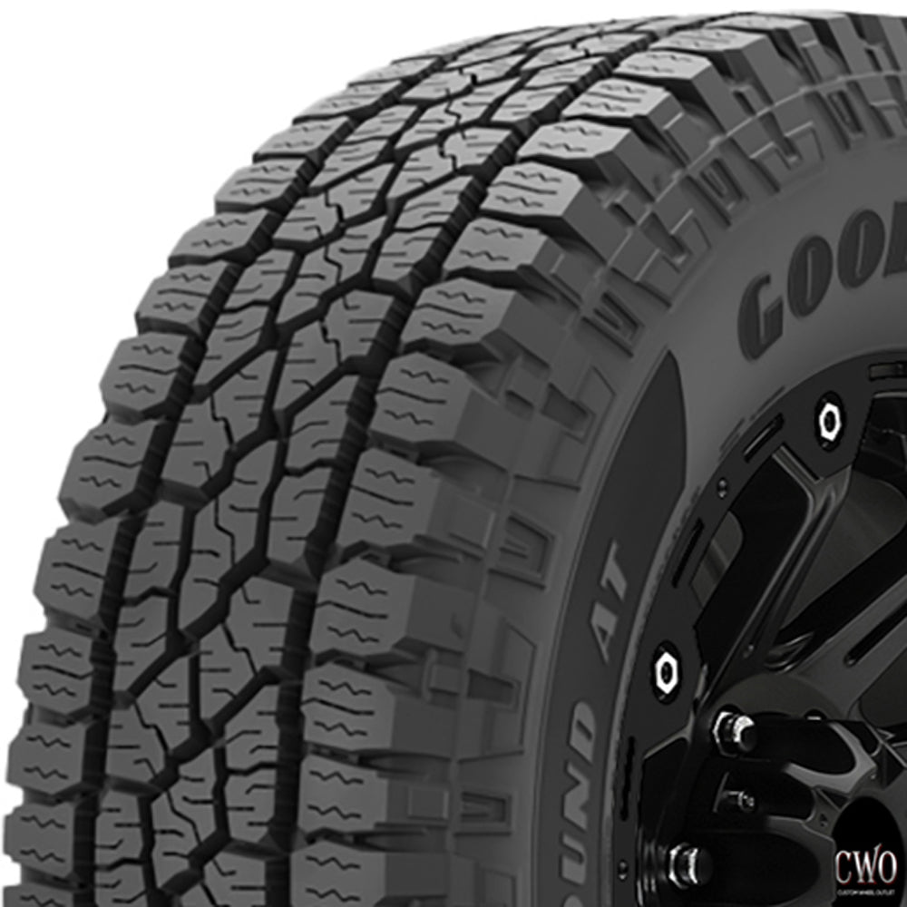 Goodyear Wrangler Outbound AT LT235/80R17 Tire - Three-Quarter Tread & Sidewall Angle View