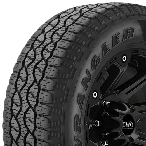 Goodyear Wrangler Territory AT 255/70R17 Tire - Three-Quarter Tread & Sidewall Angle View