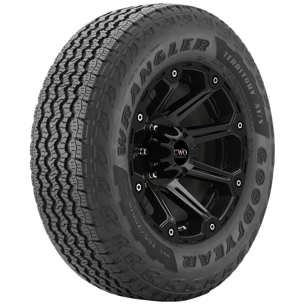 Goodyear Wrangler Territory AT/S 255/65R18 Tire - Front Tread Profile View