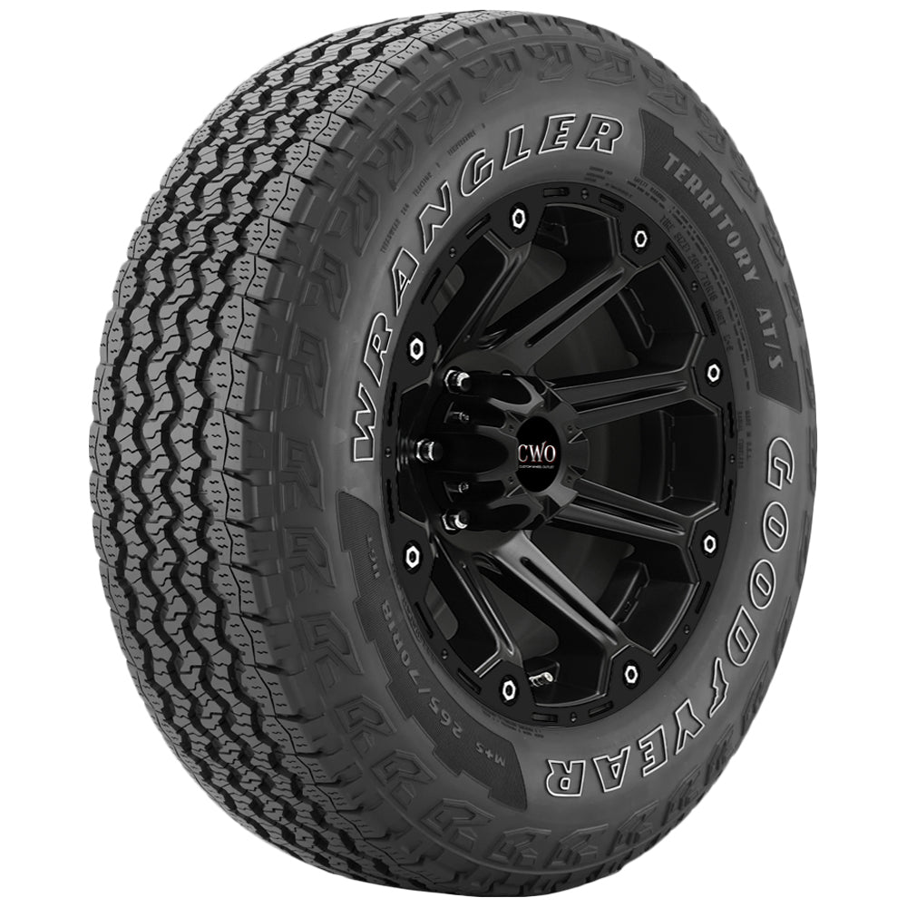 Goodyear Wrangler Territory AT/S 255/70R17 Tire - Front Tread Profile View