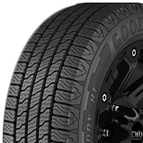 Goodyear Wrangler Territory HT 235/45R19 Tire - Three-Quarter Tread & Sidewall Angle View