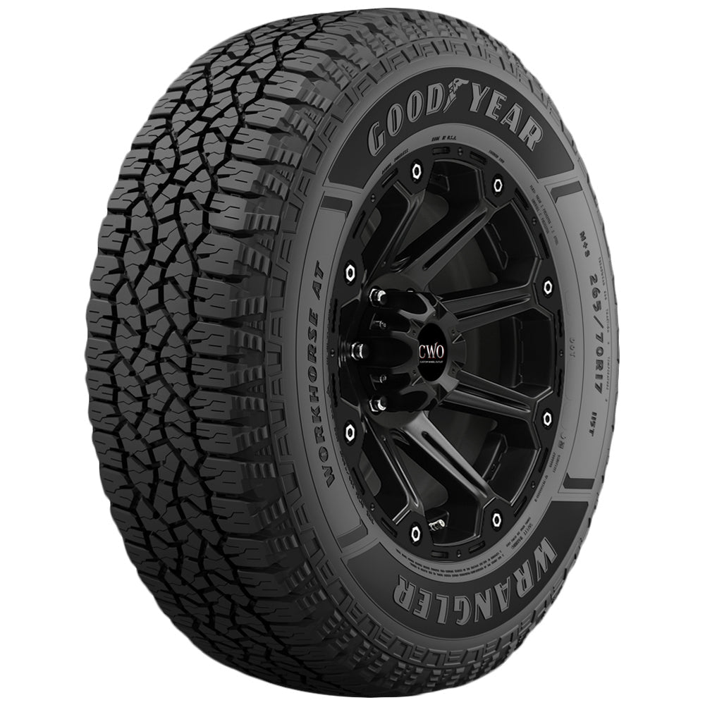 Goodyear Wrangler Workhorse AT 235/65R16C Tire - Front Tread Profile View
