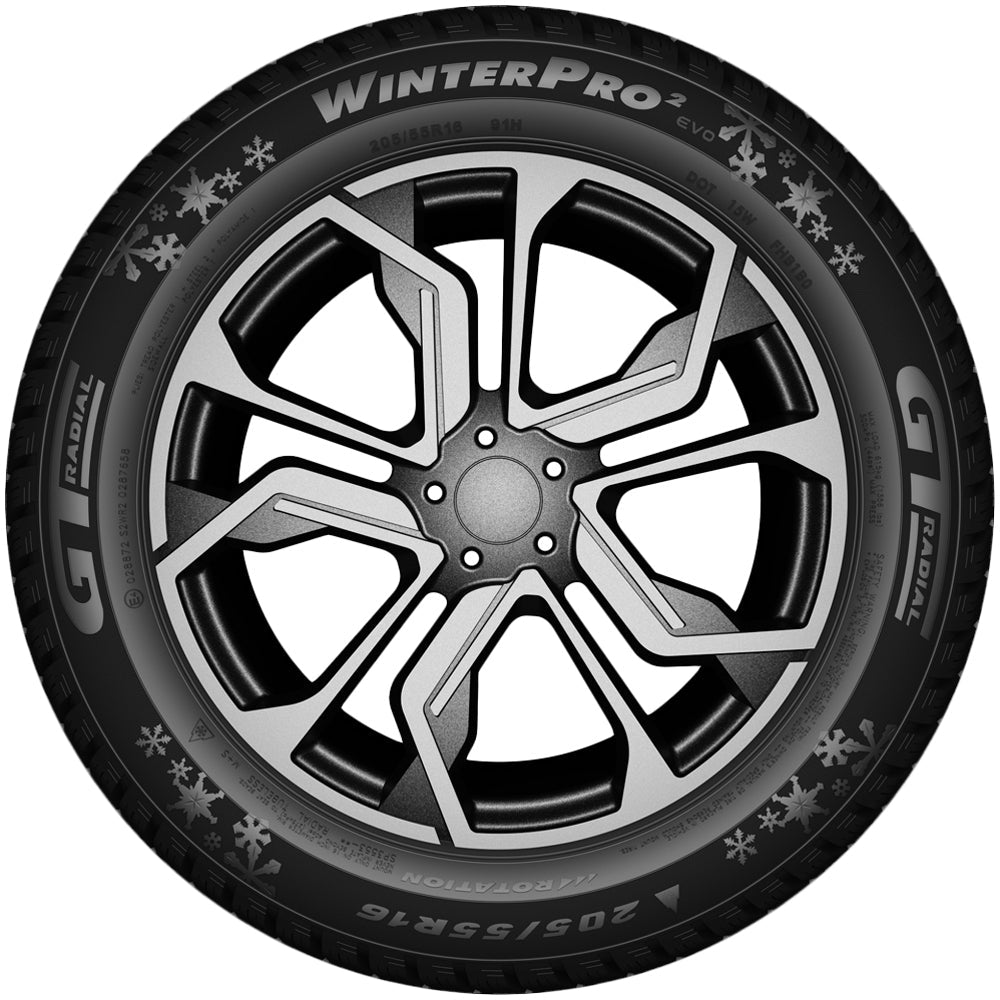 GT Radial WinterPro2 195/60R16 Tire - Sidewall & Rim Protector Detail